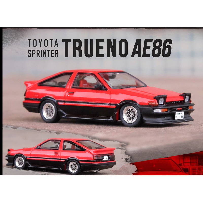 Inno64 1:64 TOYOTA SPRINTER TRUENO AE86 Red