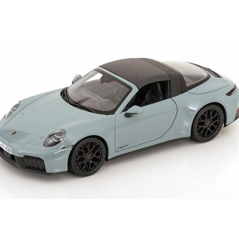 Maisto Porsche 911 992.2 Targa 4 GTS Hybrid Gray Green 1:18