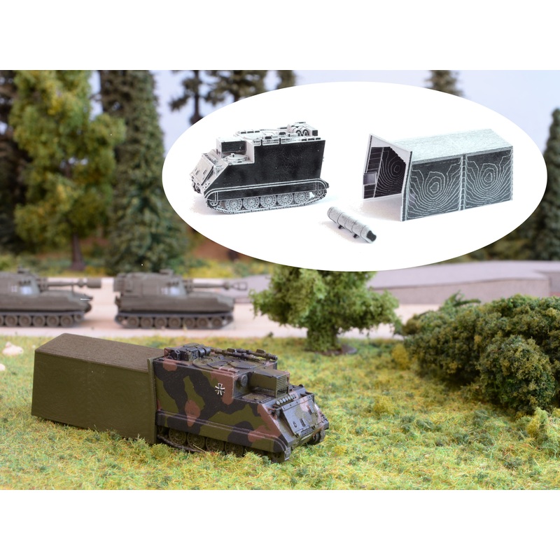 Panzer M577 command vehicle with tent