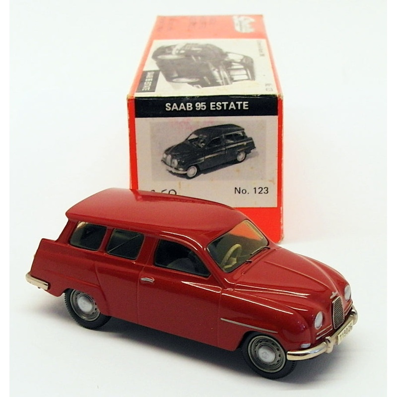 Somerville Models 1/43 Scale Model Car 123 - Saab 95 Estate - Red