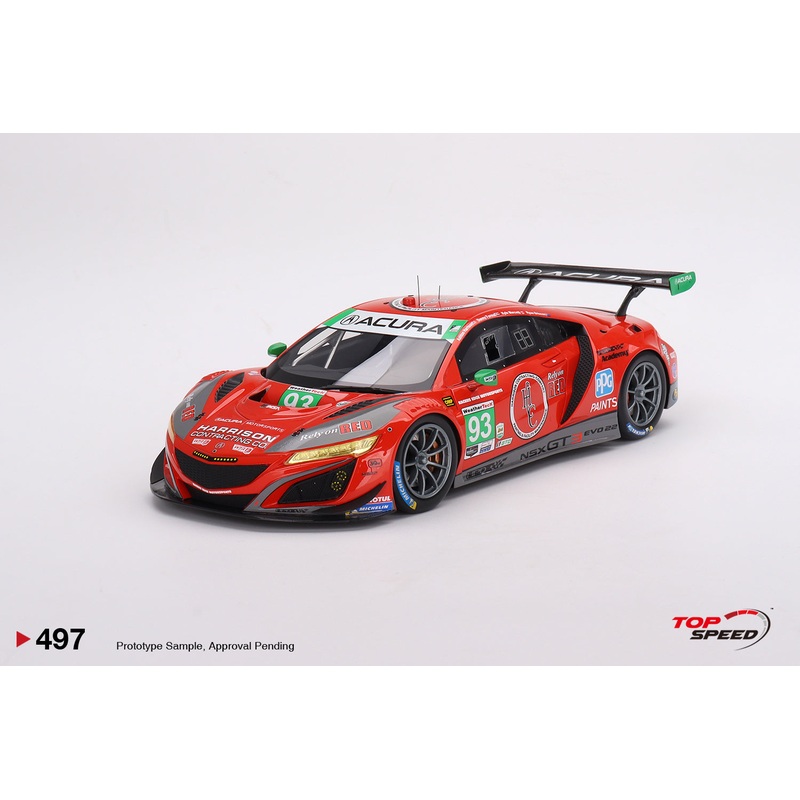 Topspeed 1:18 Acura NSX GT3 EVO22 #93 Harrison Contracting Company Racers Edge Motorsports with WTR Andretti 2023 IMSA Daytona 24 Hrs