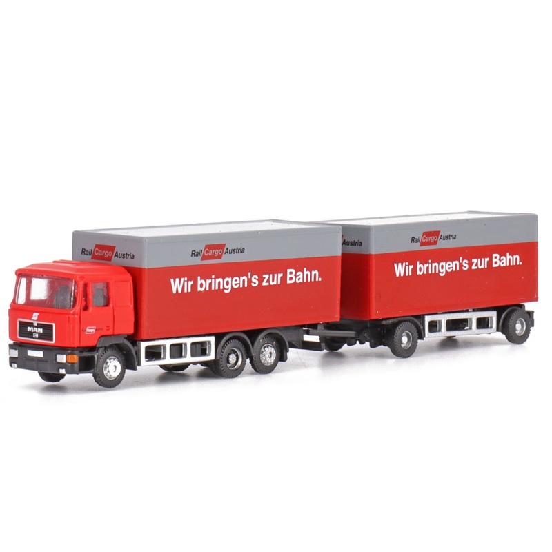 Truck MAN F90 box trailer RCA