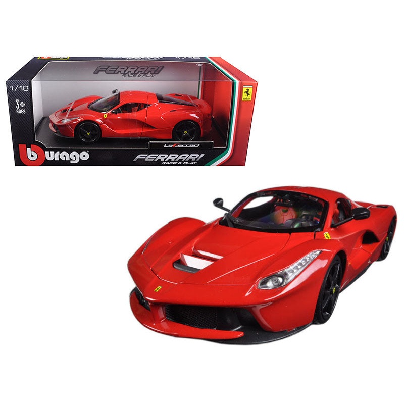 1/18 Diecast Ferrari LaFerrari F70 Red with Black Wheels Scale Model Car