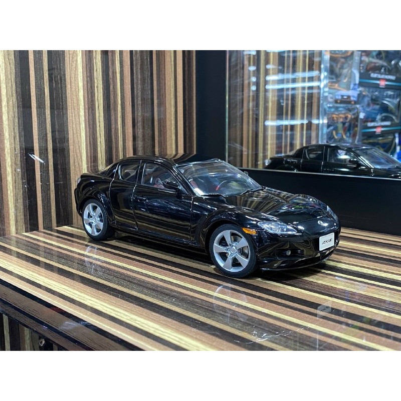 1/18 Diecast Mazda RX-8 Black AutoArt Scale Model Car