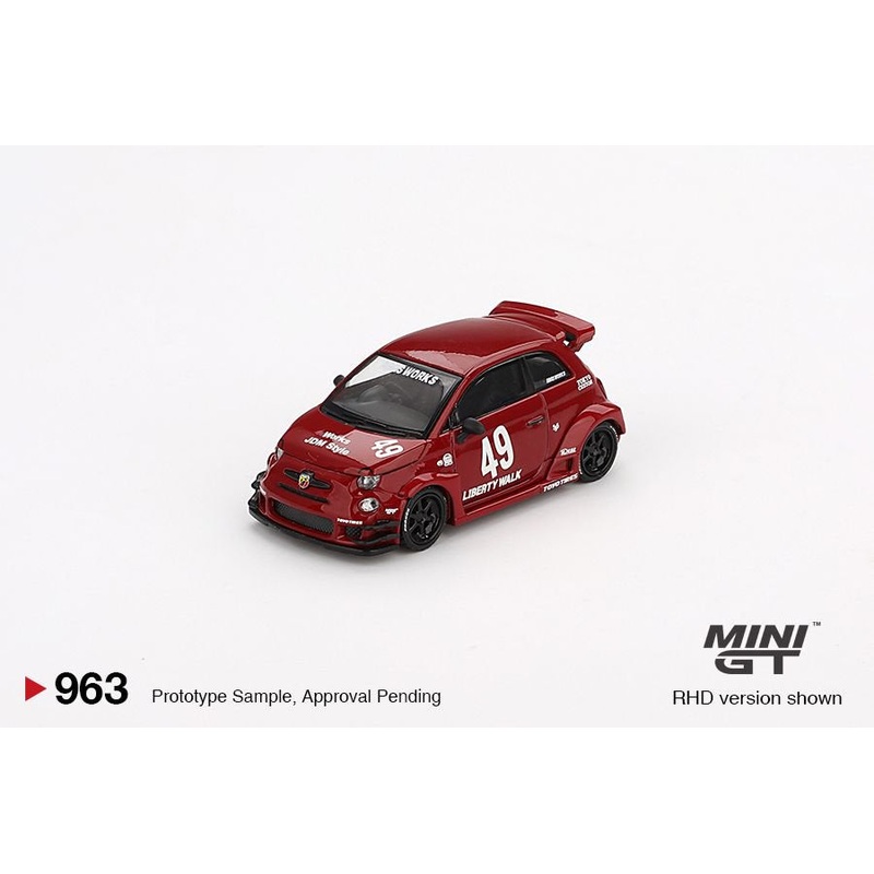 [ETA:  Aug 2025 ] Mini GT 1/64 LB-WORKS x Abas Works ABARTH 595 Red