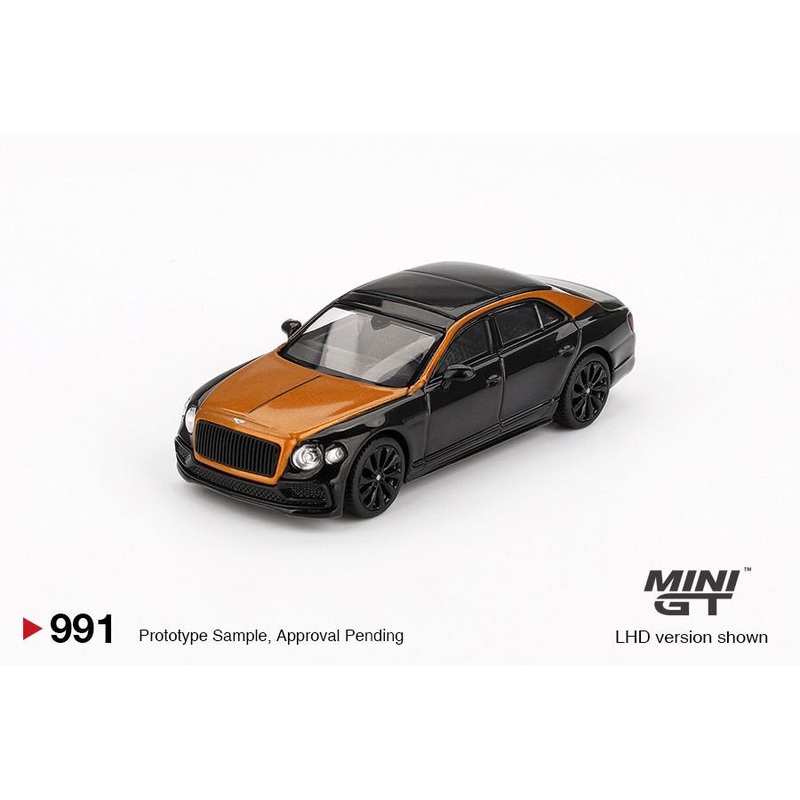[ETA:  Oct 2025 ] Mini GT 1/64 Bentley Flying Spur Orange Flame / Onyx