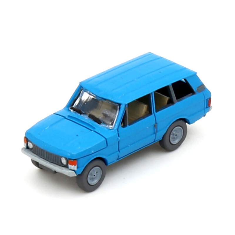 Finished model car Range Rover blue