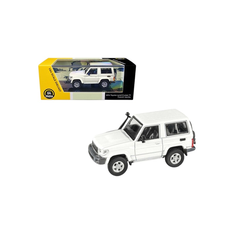 Para64 2012 Toyota land cruiser lc 79 french vanilla with canopy 1:64 Scale