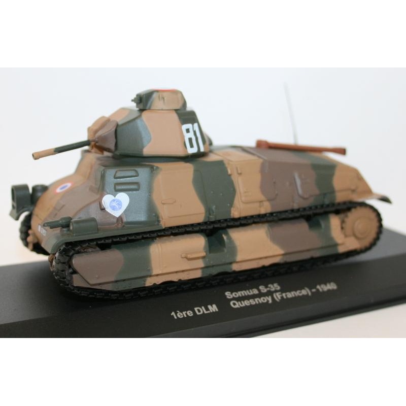 Altaya 1/100? Scale Diecast / Plastic - Somua S-35 1ere DLM Quesnoy France 1940