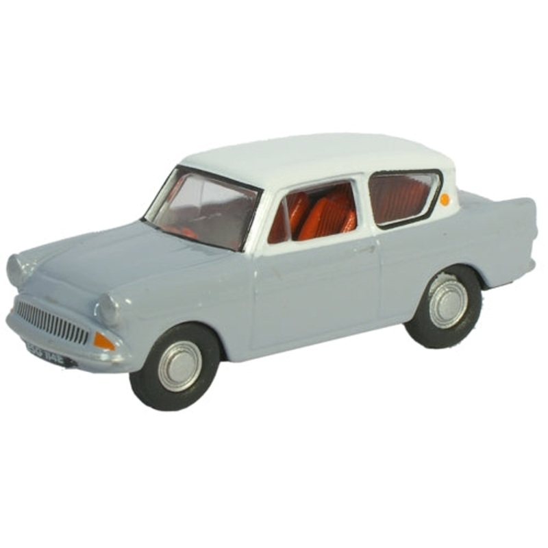 Anglia Grey  White Roof - 1:76 Scale