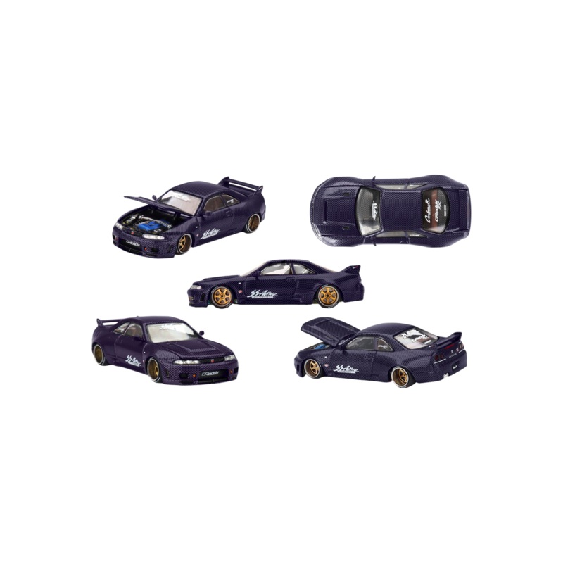 Mini GT Kaido House Nissan Skyline GT-R (R33) Active Carbon R V2 Code-163 1:64 Scale