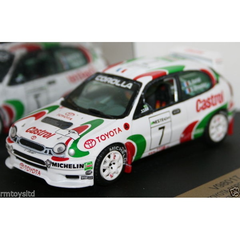 VITESSE 1/43 SCALE V98017 TOYOTA COROLLA WRC 1000 LAKES FINLAND 1997 AURIOL