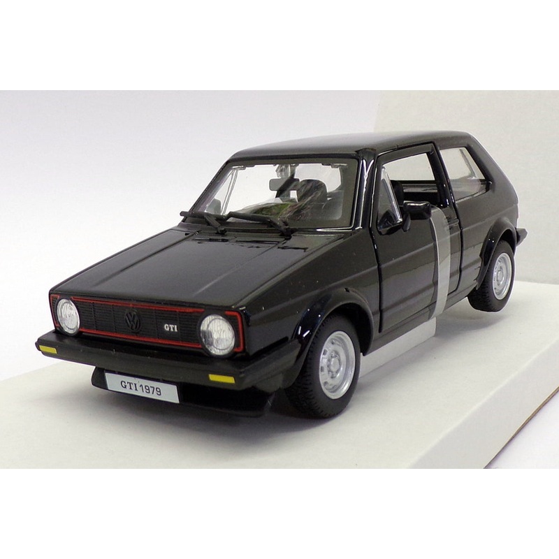 Burago 1/24 Scale 18-21089BK - 1979 Volkswagen Golf Mk1 GTI - Black