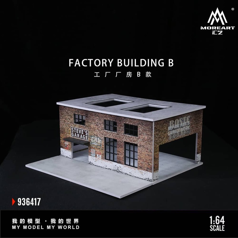 [ETA:  Oct 2025 ] MoreArt 1/64 Factory Building (MO936417)Size: 30 x 30 x 14cm