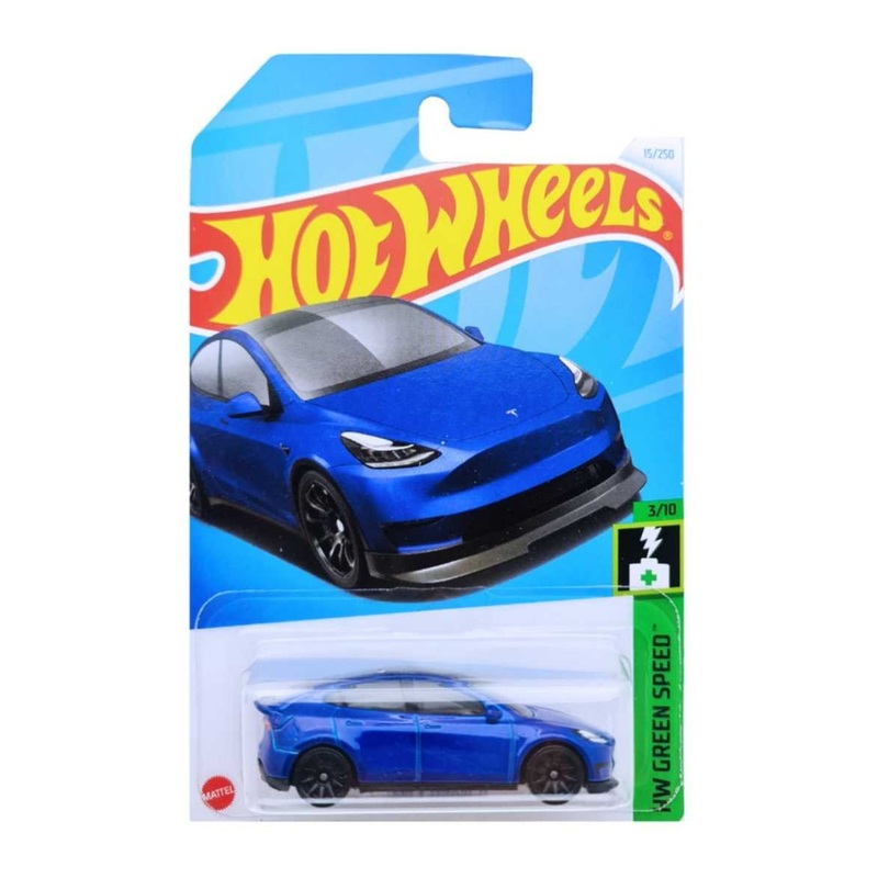 EXCLUSIVE Hotwheels Tesla Model Y HW Green Speed
