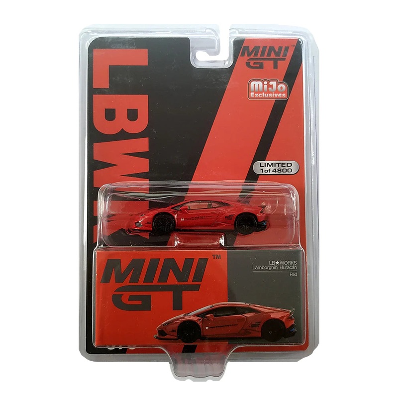 EXCLUSIVES MINI GT MiJo Exclusives LBWK Lamborghini Huracan - Red