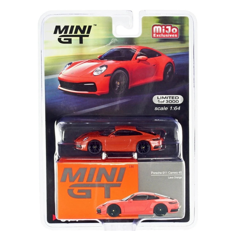 Mini Gt Porrsche 911 Carrera 4S Lava Orange no371