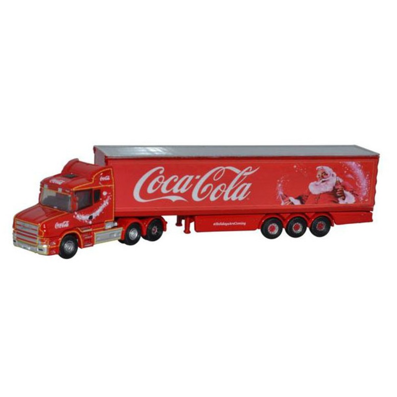 Truck Scania T Cab Box Trailer Coca Cola Xmas 