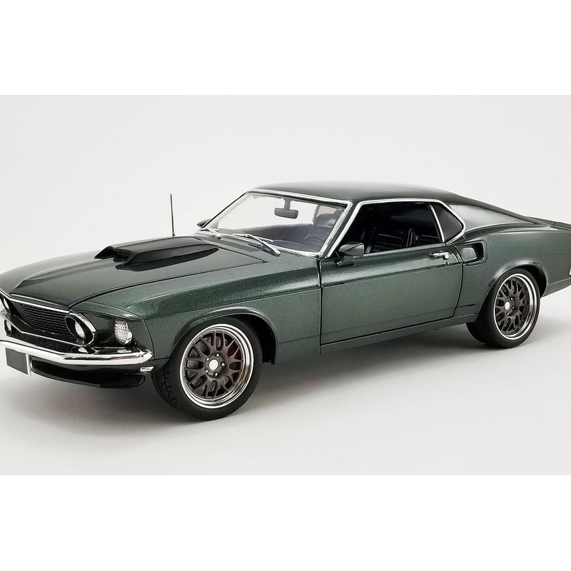Acme 1969 Ford Mustang GT Street Fighter Bullet Green Metallic 1:18