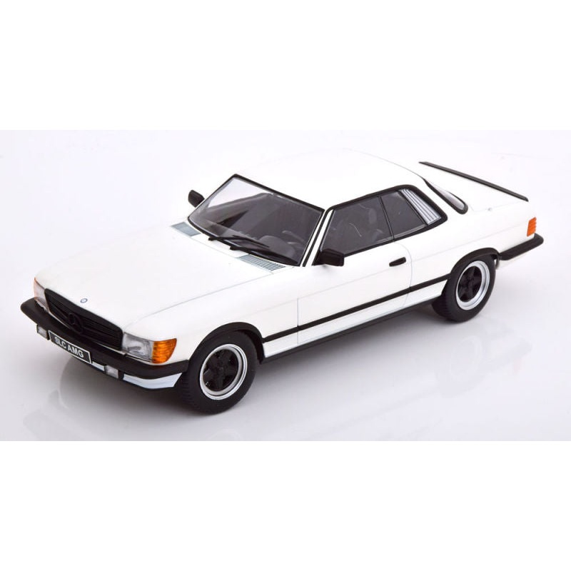 KK Scale 1985 Mercedes-Benz S Class 500SLC 6.0 AMG (C107) White 1:18