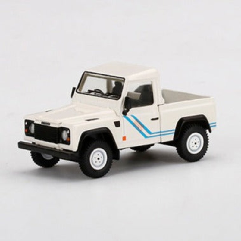 Mini GT 1:64 Mijo Land Rover Defender 90 Pickup White ***in clamshell blisters***
