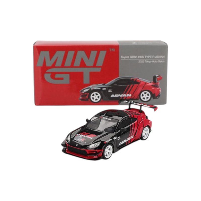 Mini GT Toyota GR86 HKS Type R Advan (2022 Tokyo Auto Salon) 1:64 Scale 956