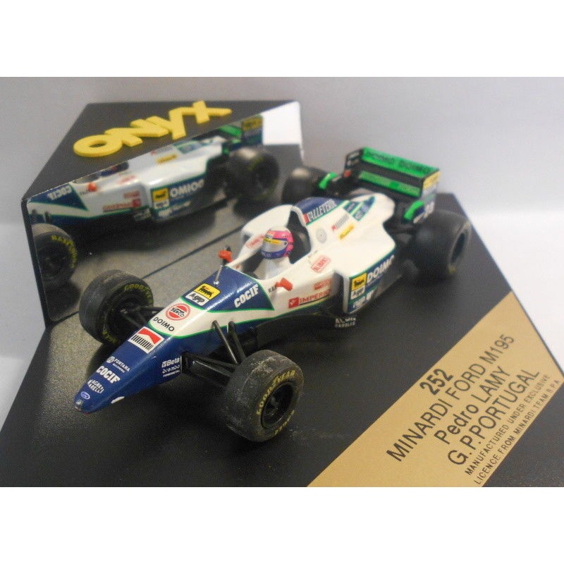 Onyx 1/43 Scale - 252 MINARDI FORD M195 PEDRO LAMY G.P.PORTUGAL