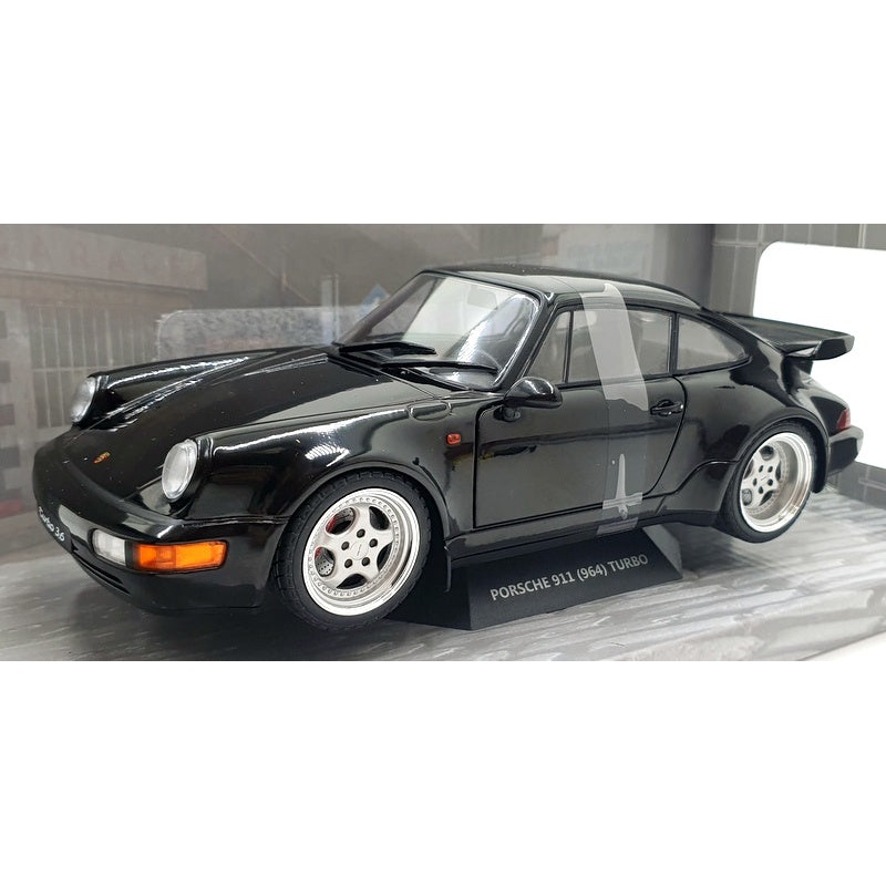 Solido 1/18 Scale Diecast S1803404 - Porsche 964 Turbo 1990 - Black