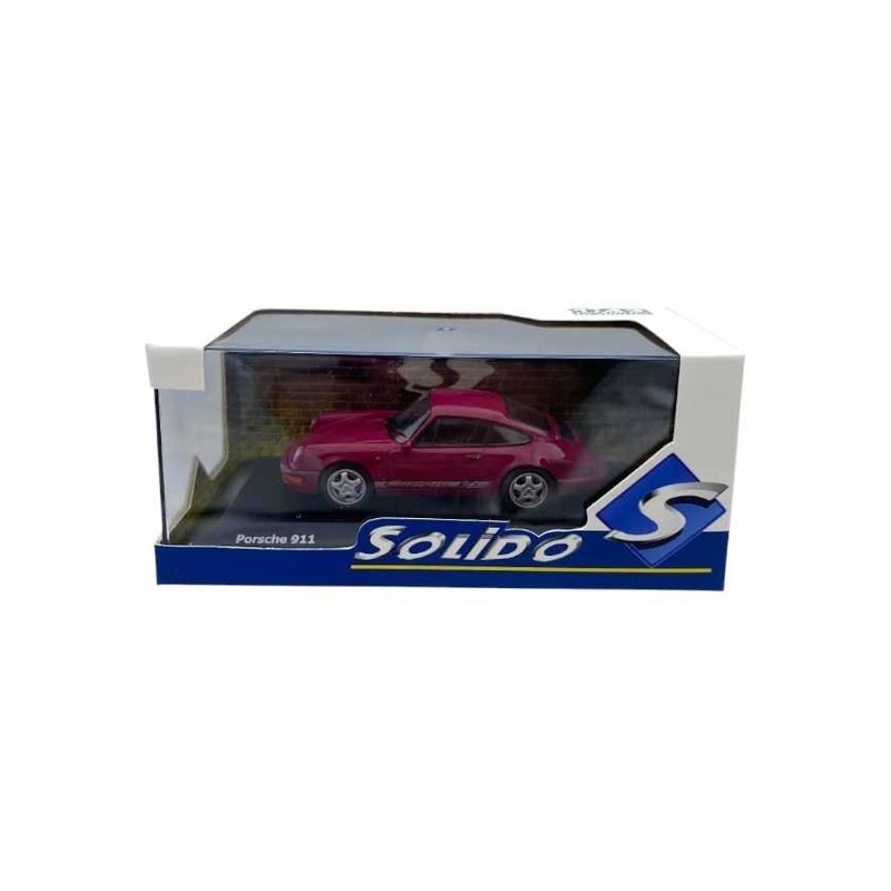 Solido 1:43 Porsche 911 964 rs red Diecast scale model car
