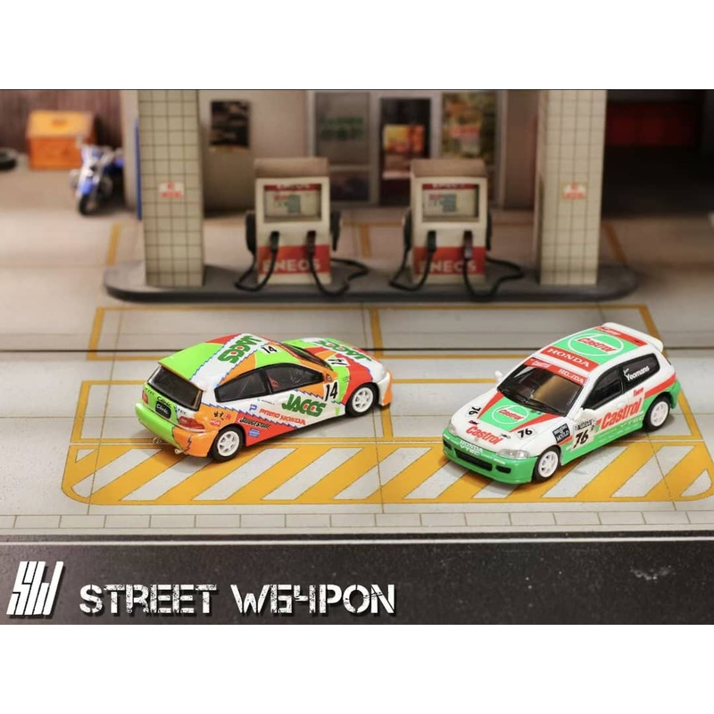 Street Weapon 1/64 Civic EG6 - Jaccs 14#/Castrol 76# Livery