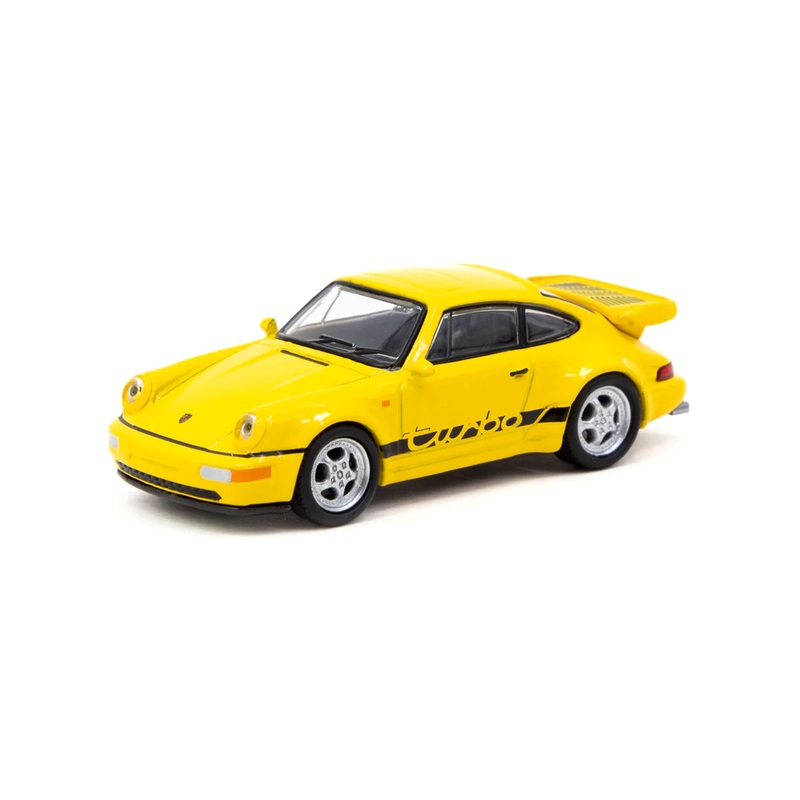 Tarmac Works x Schuco 1/64 Porsche 911 Turbo Yellow
