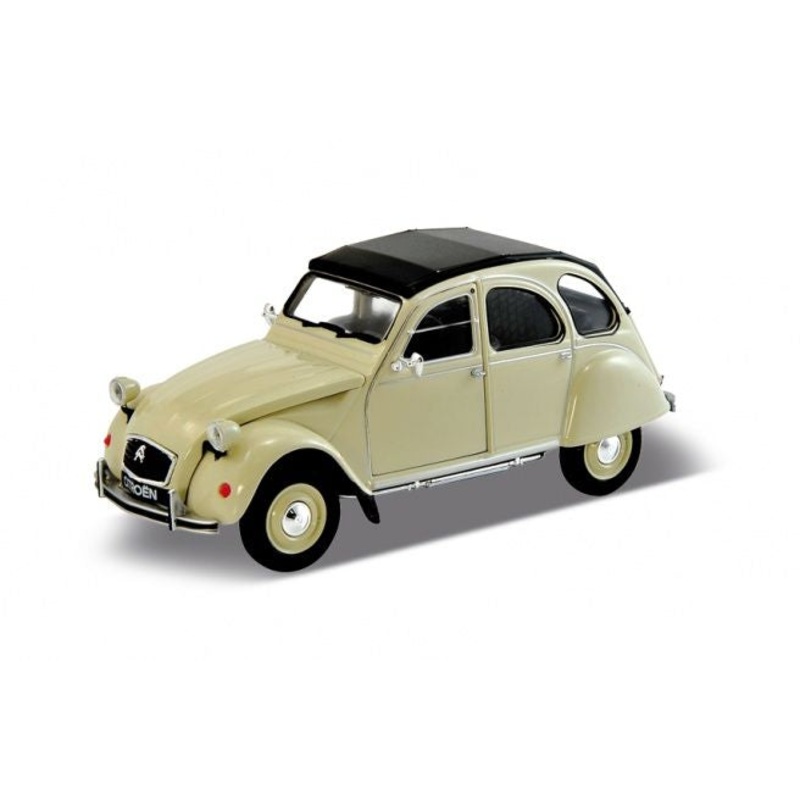 Welly Citroen 2CV Cream - 1:24 Scale