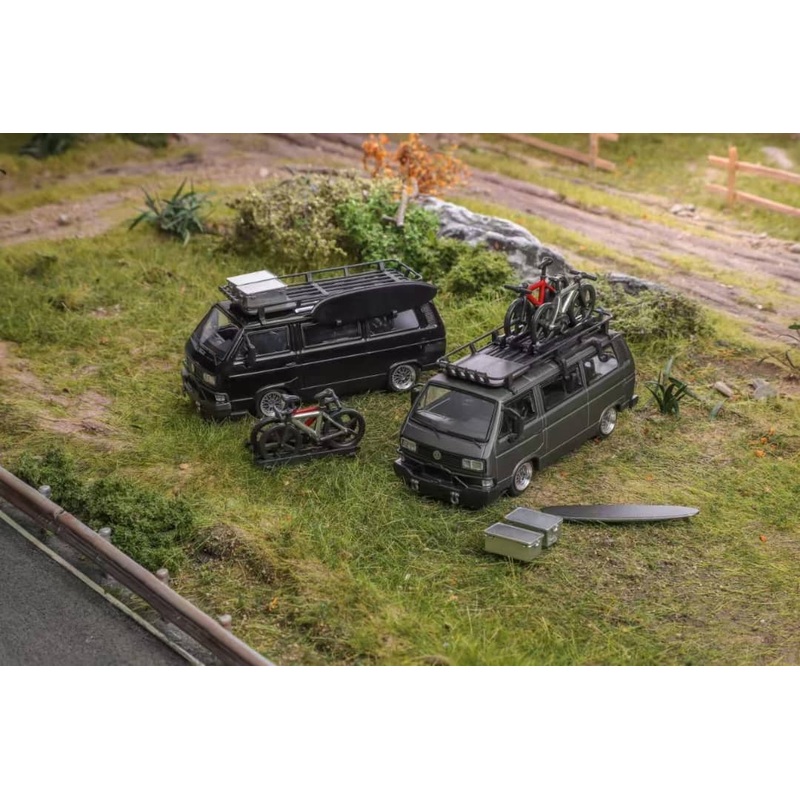 BSC Model x Mortal 1/64 VW Type 2 T3 (Carrera Bus B32) Lowride  With BBS Rim - 2025 Beijing HEC Event Car