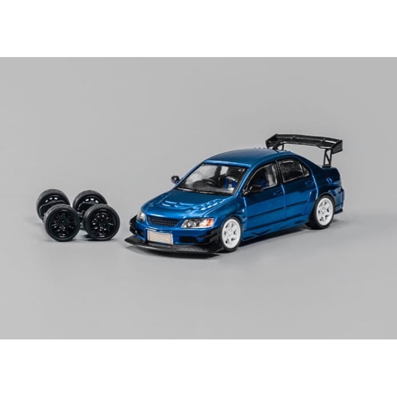 CM Model 1/64 Mitsubishi Lancer Evolution IX Voltex Modified - Metallic Blue