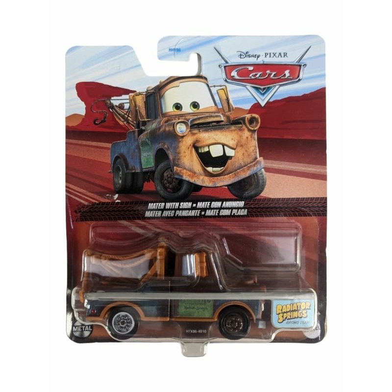 Disney Pixar cars mater with sign 1:64 SCALE
