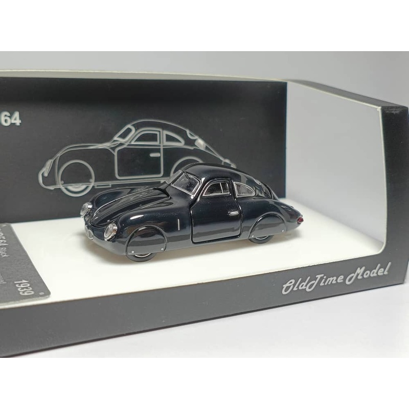 [ETA:  Dec 2025 ] Old Time Model 1/64 Porsche Type 64 (60K10) 1939 Black