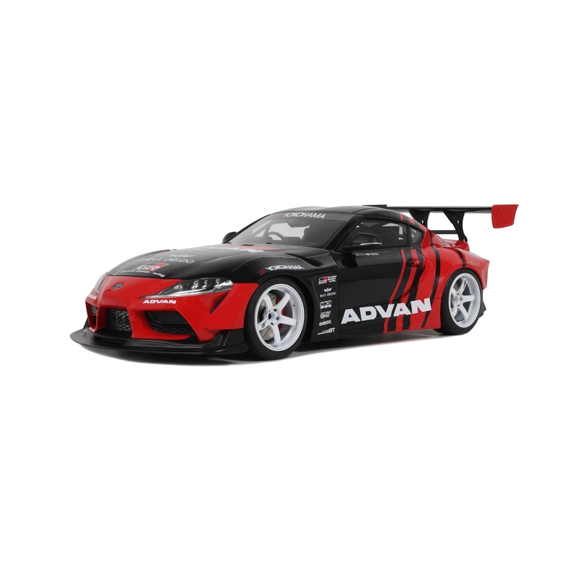 GT Spirit 2020 Toyota GR Supra A90 Advan Livery Red and Black 1:18