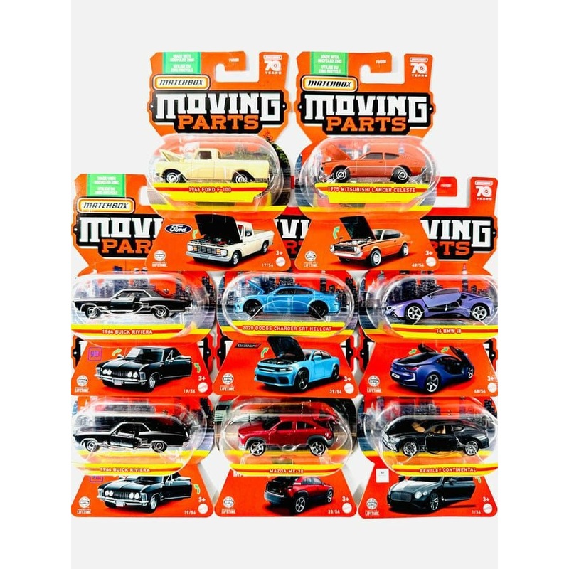 MATCHBOX MOVINGPART (SET OF 8)