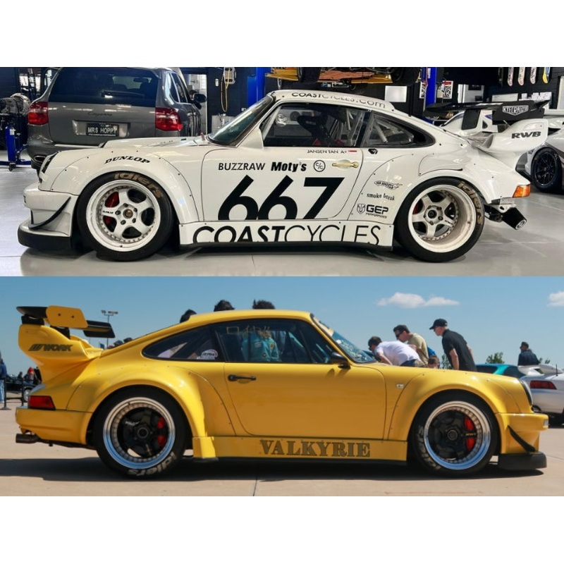 Star Model 1/64 930 GT Wing Rauh-Welt  Modified - Valkyrie Yellow / CoastCycles 667#