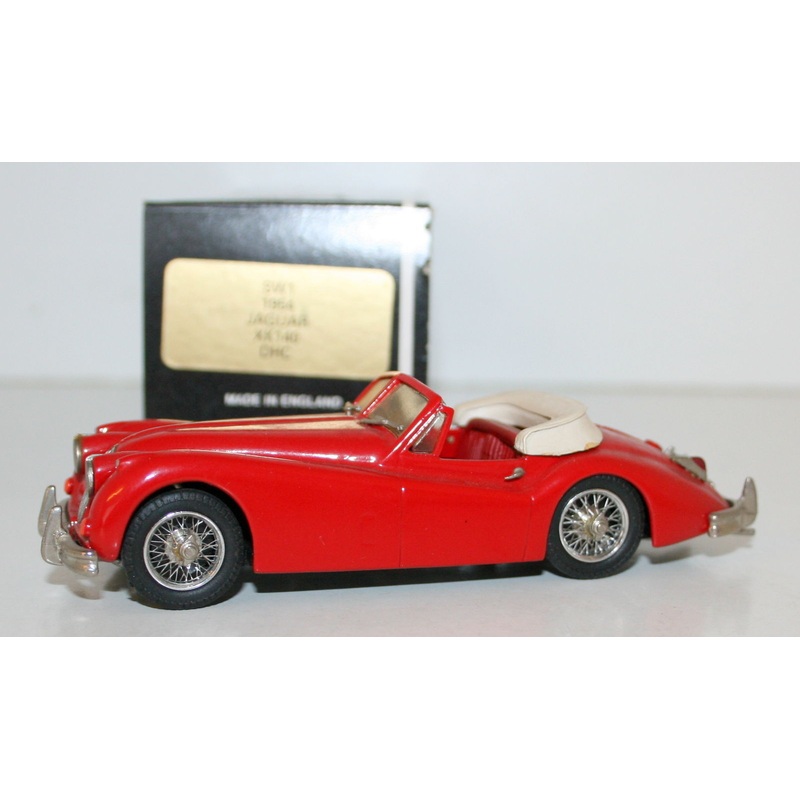 Western Models / Small Wheels 1/43 Scale SW1 - 1954 Jaguar XK14- DHC - Red