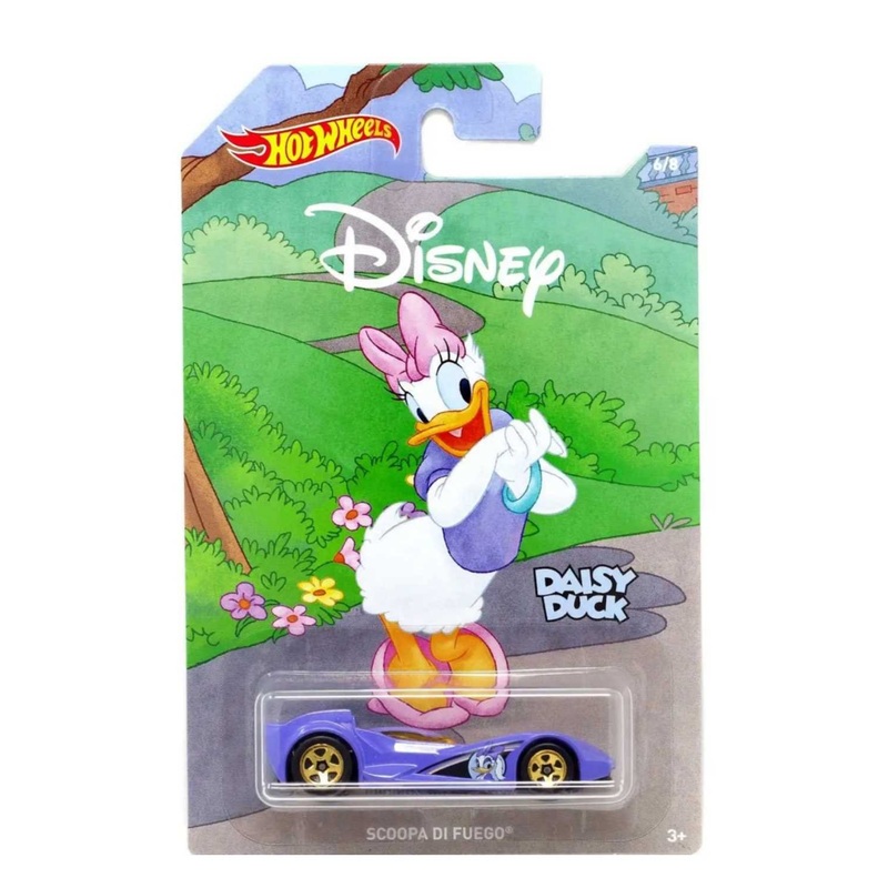 EXCLUSIVE Disney Hotwheels Daisy Duck Scoopa DI Fuego