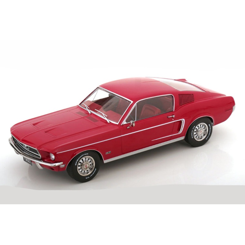 KK Scale 1968 Ford Mustang GT Fastback Red 1:18