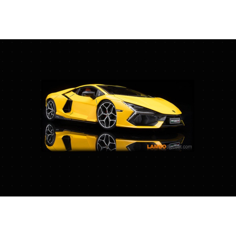 Maisto Lamborghini Revuelto Hybrid Giallo Inti Yellow w/ Orange Interior 1:18