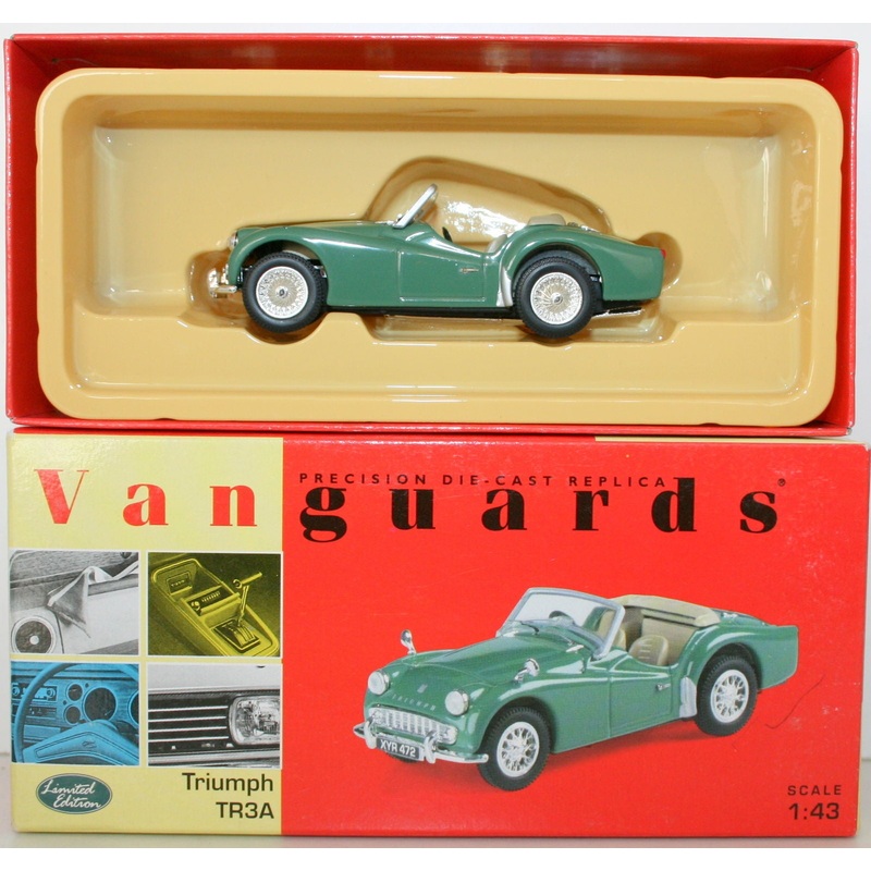 VANGUARDS 1/43 VA04701 TRIUMPH TR3A APPLE GREEN