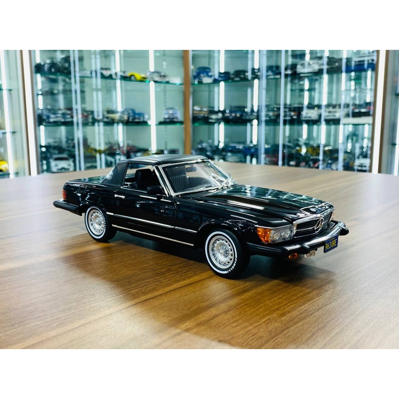 1/18 Diecast Norev Dealer Edition Mercedes-Benz 450 SL 1979 Black Limited Edition