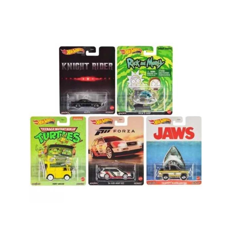 EXCLJUSIVE Hotwheels Retro Entertainment Set of 5