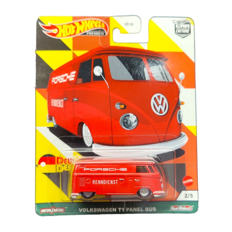 EXCLUSIVE Hotwheels car culture Deutschland design Volkswagen T1 Panel Bus (BLISTER BAMAGE)