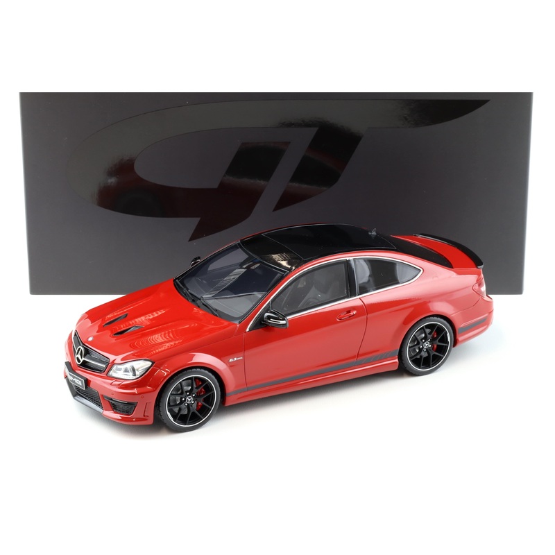 GT Spirit 2014 Mercedes Benz C63 AMG Edition 507 Coupe Fire Opal Red 1:18