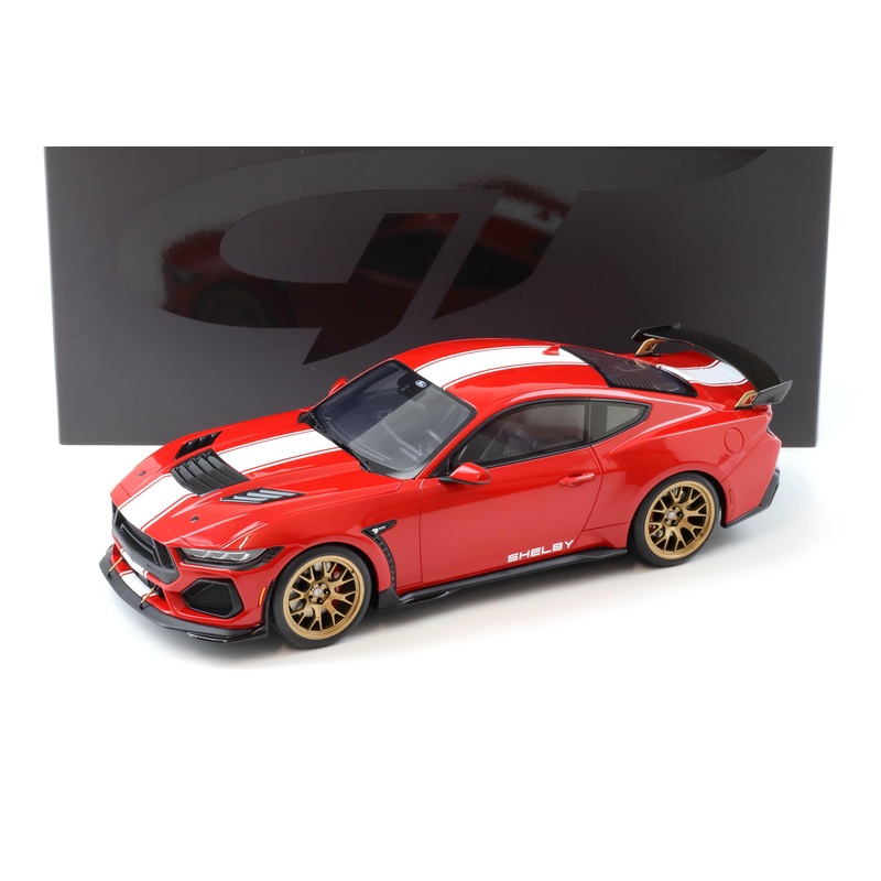 GT Spirit 2025 Ford Shelby Mustang Super Snake Race Red 1:18