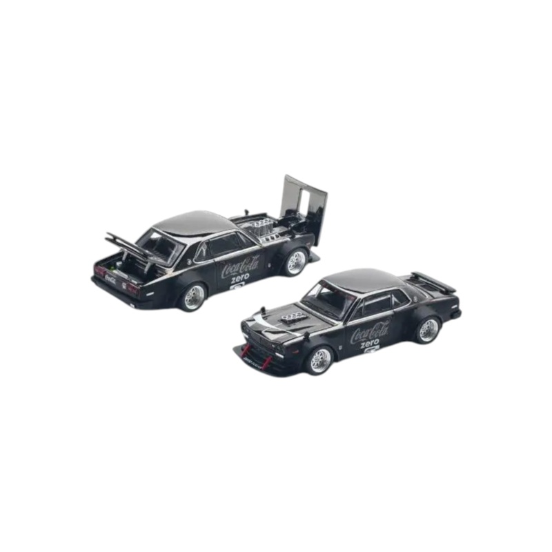 Pop Race PR64-144 Pop Race x Tiny Coca-Cola Skyline GT-R V8 Drift (Hakosuka) 1:64 Scale